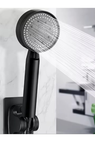 Plodna House 5 Fonksiyonlu Royal Spray Fonksiyonlu Siyah Duş Başlığı Yumuşak ...