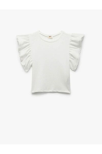 Koton White Girl's Blouse 5Skg60012Ak