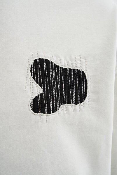 Machinist Чоловіча футболка Patchwork And Stitched Oversize космічного сірого кольору