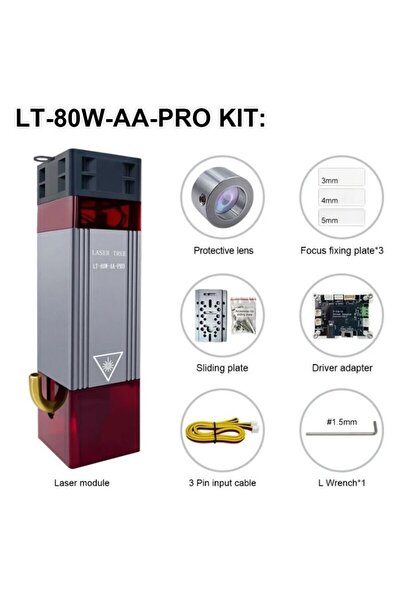LASER TREE LT-80W 12V TTL Yakıcı CNC Lazer Modülü Seti