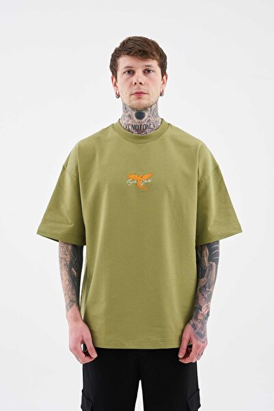 Machinist Ανδρικό στρατιωτικό πράσινο μπλουζάκι με στάμπα Phoenix