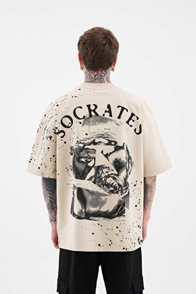 Machinist Ανδρικό μπλουζάκι Philosophers Oversize Soft Beige