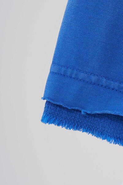 Machinist Чоловічий брелок з принтом Yikamali Oversize М'яка синя футболка