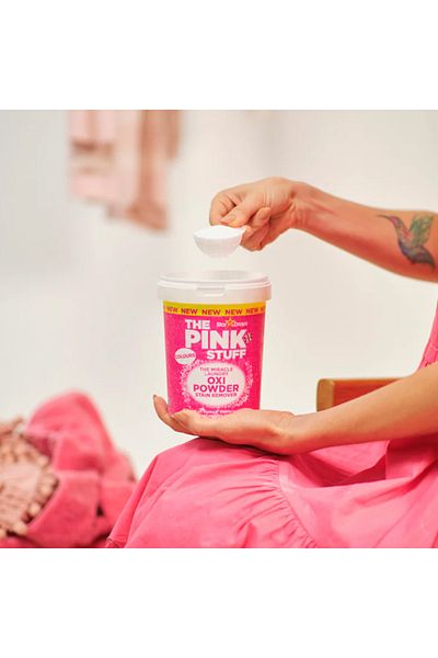 THE PINK STUFF The Miracle Laundry Oxi Powder Stain Remover for Colours 1KG