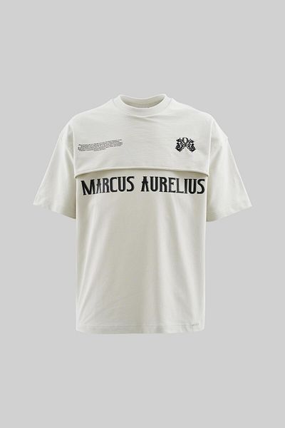 Machinist Tricou supradimensionat pentru bărbați Marcus Aurelius Space Gri