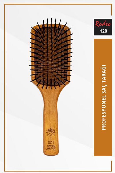 RODEO Wooden Professional Hair Lightening Brush Edyy's 120