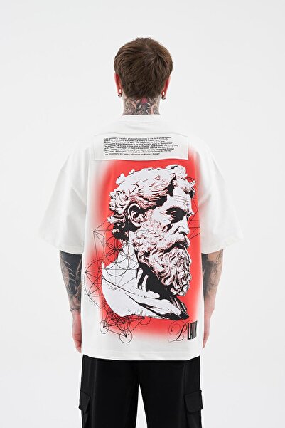 Machinist Ανδρικό μπλουζάκι Platon Oversize Ecru