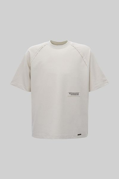 Machinist Men's Horse Printed Oversize Space Gray T-Shirt
