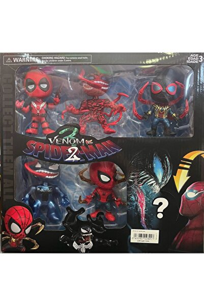 CUFFCUFFTOYS venom 2 vs spıder-man 6 lı figür set
