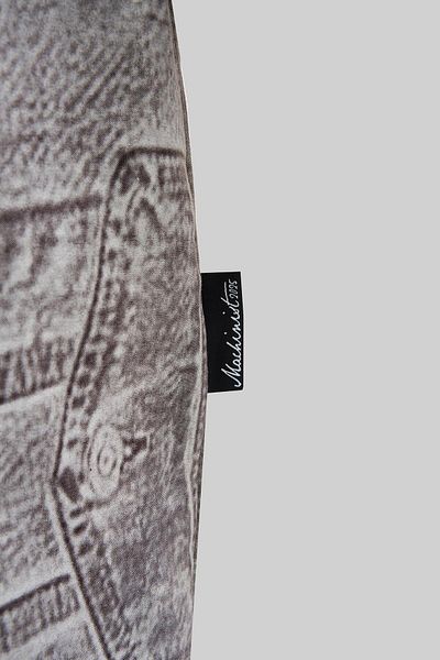 Machinist Ανδρικό μπλουζάκι τζιν Efect Oversize Soft Beige