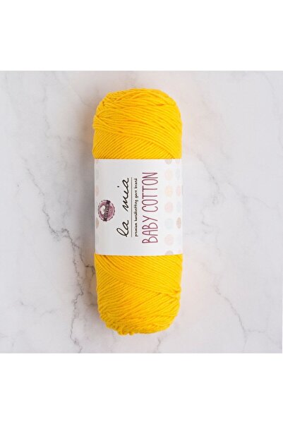 Twin Store La Mia Baby Cotton Mustard Yellow Hand Knitting Lanyard - L003 - 3...