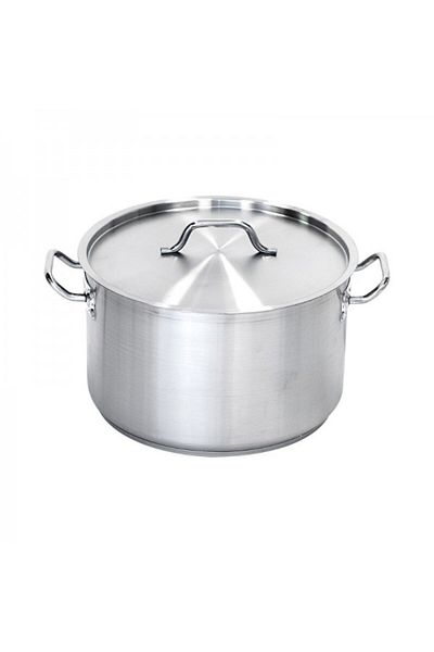 Stalgast Professional stainless steel pot with 3-layer base and lid, Premium Line, 37.7 liters