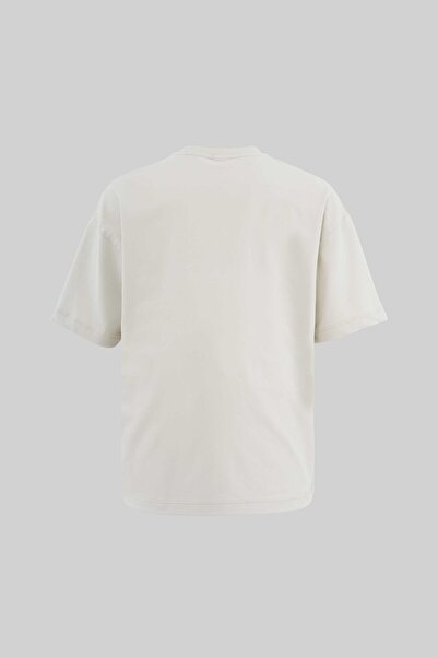 Machinist Ανδρικό μπλουζάκι Label And Print Pocket oversized Space Grey