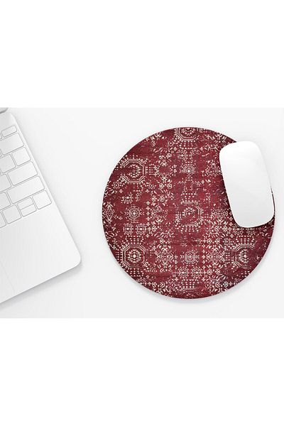 riyaz Carpet Motif 6 - Round Mouse Pad