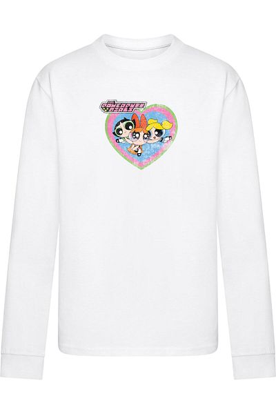 Merchcode Kids The Powerpuff Girls - Faded Heart Longsleeve