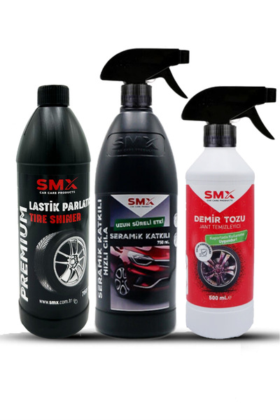SMX Seramik Katkılı Hızlı Ve Pratik Cila Demir Tozu Jant Temizleyici Lastik P...