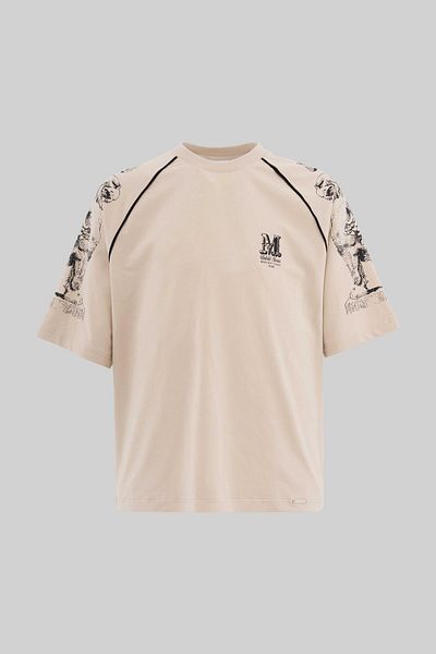 Machinist Men's Hippogriff Raglan Oversize Soft Beige T-Shirt