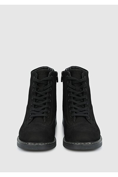 Provoq Siyah Deri Kadın Bot