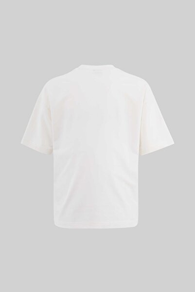 Machinist Чоловіча футболка Label And Print Pocket Oversize Ekru