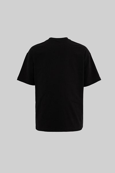 Machinist Men's Abstract People Printed Oversize Black T-Shirt