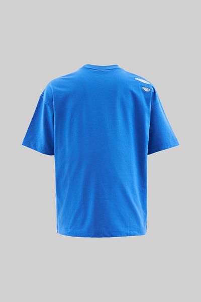 Machinist Tricou pentru bărbați, moale, albastru, moale, cu patchwork și cusut