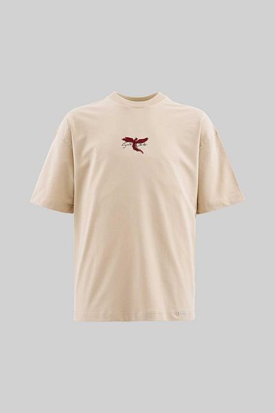 Machinist Ανδρικό μπλουζάκι με στάμπα Phoenix Oversize Soft Beige