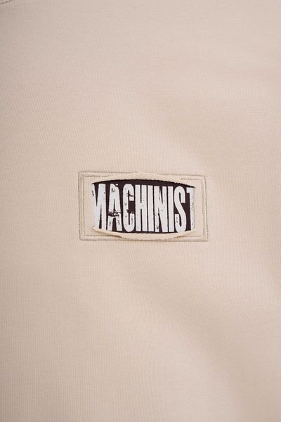 Machinist Ανδρικό μπλουζάκι με συνονθύλευμα και κεντημένο μαλακό μπεζ μπλουζάκι