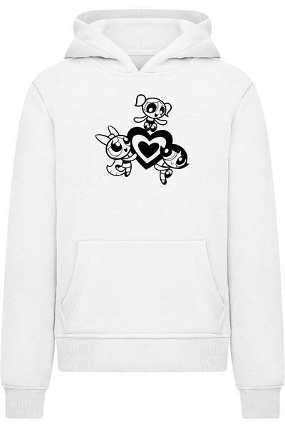 Merchcode Kinder Die Powerpuff Girls - Outline Basic Hoody