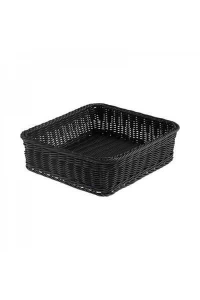 LEONE Black serving basket, Vanity, 32.5x32.5x10 cm