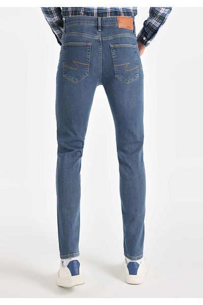 Colin's 041 Pantaloni de jeans albaștri pentru bărbați, slim fit, cu talie joasă