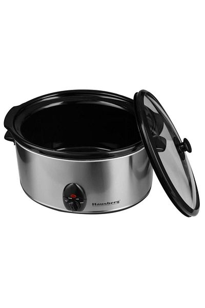 Hausberg Hausberg HB-1300 Elektrický hrnec s poklicí, žáruvzdorné sklo, 3,5 l, 200 W