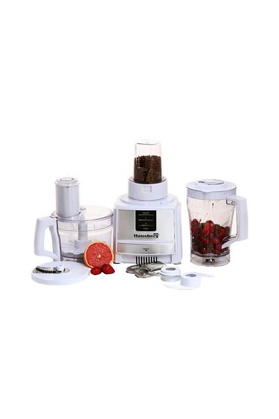 Hausberg Robot de bucatarie 3 in 1 HB7522AB , macinare, taiere, framantare, tocare, 600 W, Multifunctional