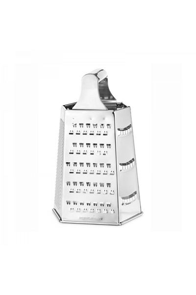 Pujadas Razatoare din inox cu 6 laturi si maner, 14.5x11x22 cm