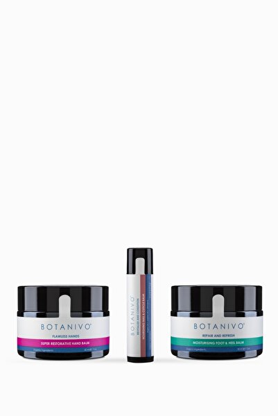 Botanivo Manikür & Pedikür Komple Bakım Seti | El, Tırnak & Tırnak Eti, Ayak & Topuk | Organik | 3 lü Set