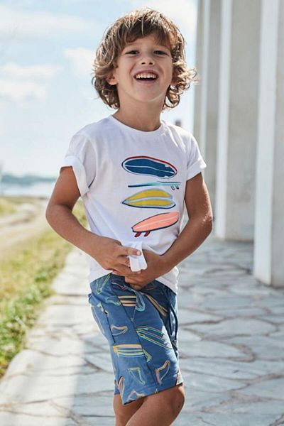 MAYORAL Set pantaloni scurți și tricou pentru băiat 3604 Albastru