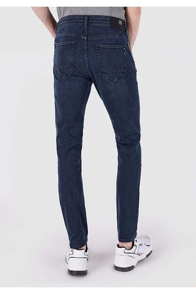 Colin's 041 Danny Slim Fit, talie joasă, picior îngust, pantaloni de jeans pentru bărbați, albastru închis
