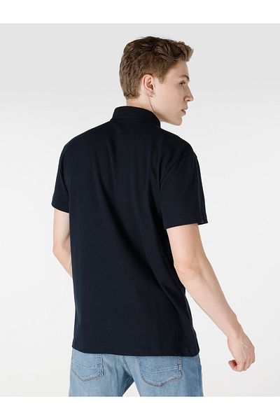 Colin's Men's Navy Blue Polo Sleeve - Regular Fit Basic Model