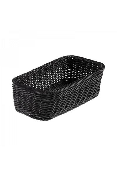 LEONE Black serving basket, Vanity, 32.5x17.5x10 cm