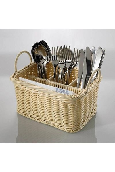 LEONE Polypropylene cutlery holder, Prestige, 23x17x13 cm