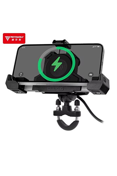 Choice حامل هاتف محمول ثلاثي الأضلاع قابل للتثبيت على مقود دراجة نارية MOTOWO...