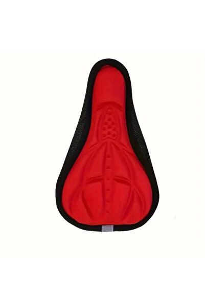 Choice غطاء مقعد دراجة هوائية جبلية مبطن ثلاثي الأبعاد باللون الأحمر، مصنوع م...