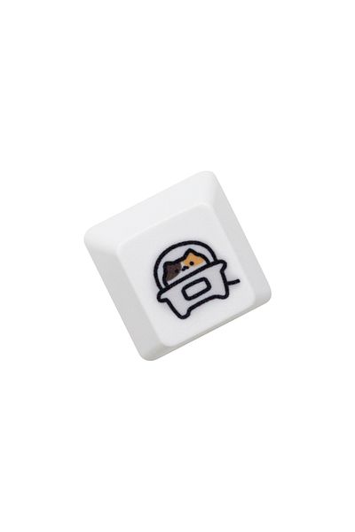 KPrepublic CalicoC P Keycap x1 Cute Little Calico Cat Keycap Kitty Meme Keycap Dye Subbed keycaps for mx stem G