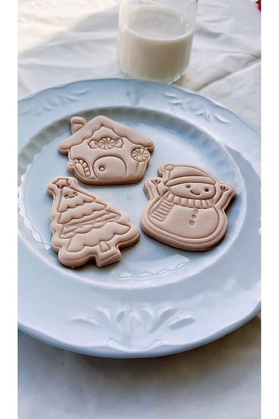 Arsdcraft Christmas Themed 3 Piece Cookie Cutter Set