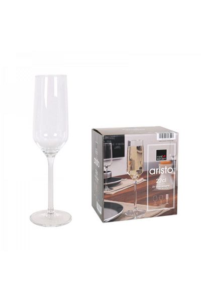 Viejo Valle Set of 6 champagne glasses, Aristo, 220 ml