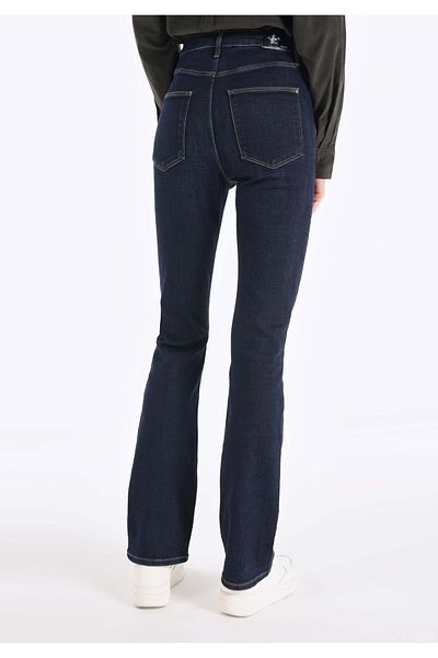 Colin's 797 Adel Slim Fit High Waist Flared Leg Women's Blue Jean Trousers