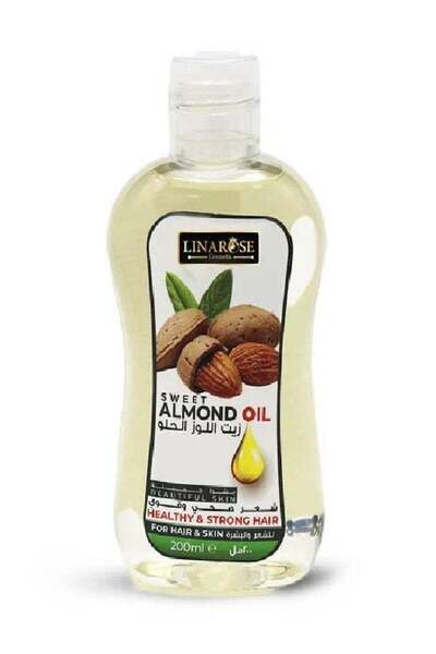 Rose Lina زيت اللوز الحلو للشعر والبشرة 200 مل