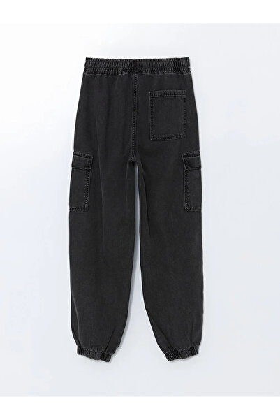 LC Waikiki LCW Kids Antrasit Beli Lastikli Erkek Çocuk Kargo Jean Pantolon