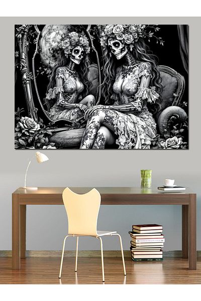 Tablomega Pictură decorativă pentru scenă mistică alb-negru