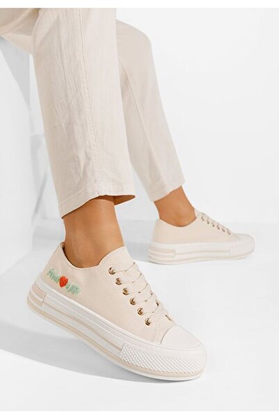 B T Shoes Γυναικεία Σνίκερς Αμούρ Μπεζ