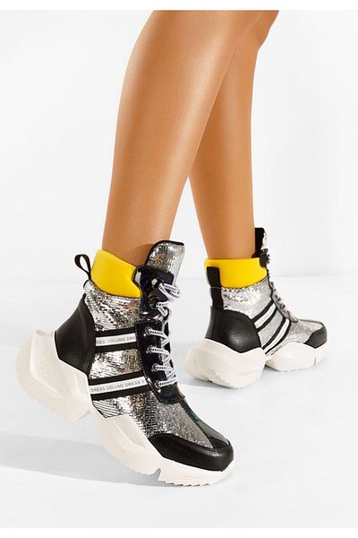 B T Shoes Sneakers High-top Argintii Caserio V3